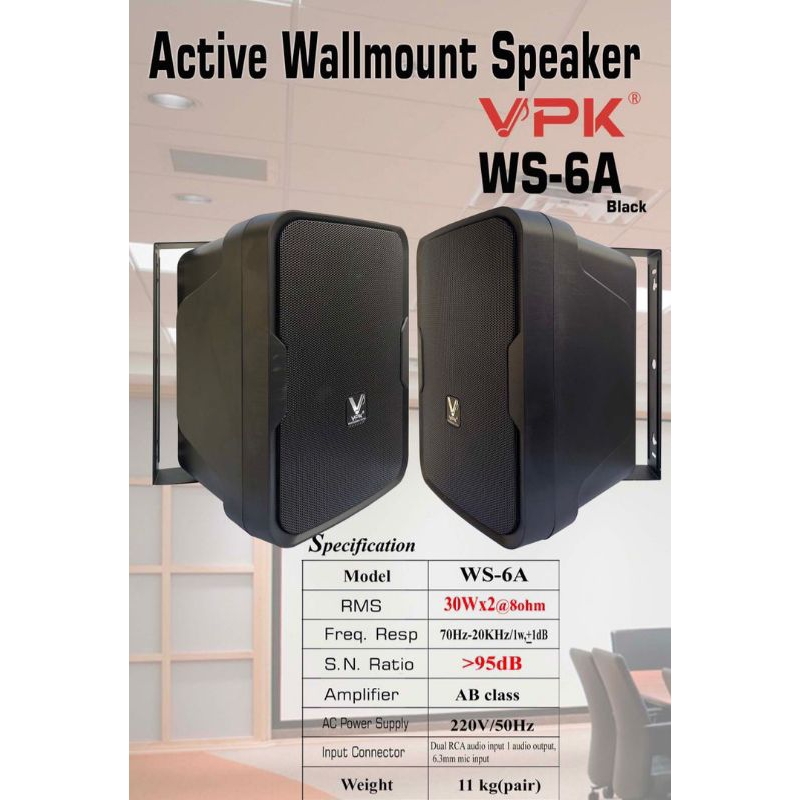 speaker monitor aktif 6 invh Vpk ws 6A original active monitor 6 inch