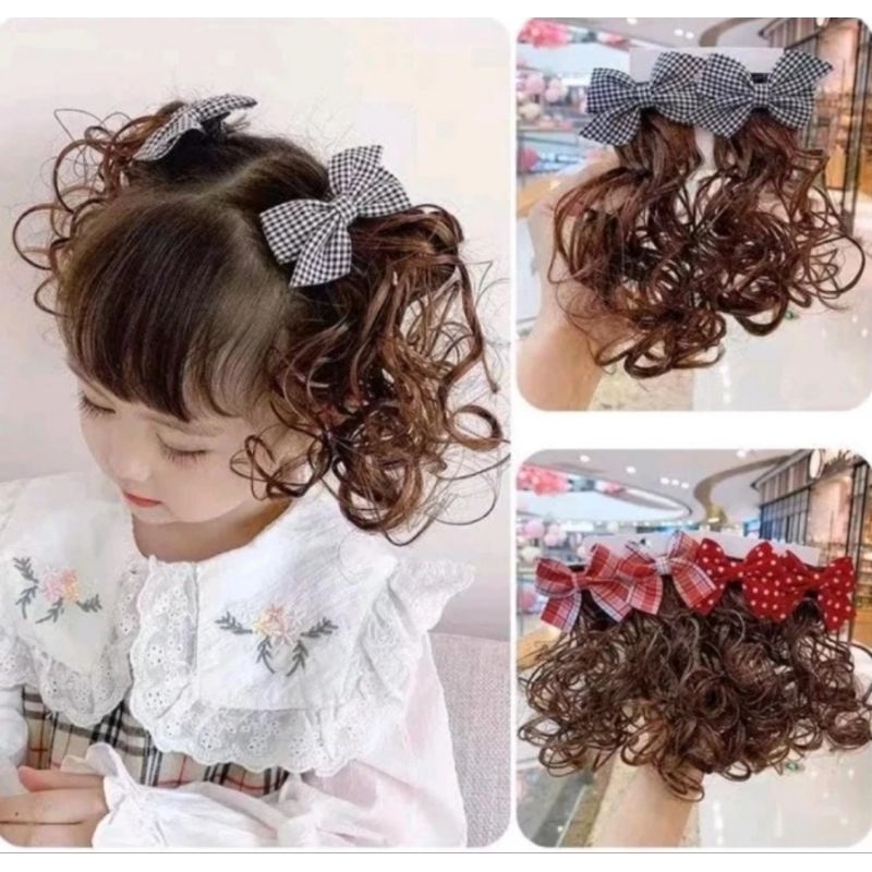 Jepit Jepitan Rambut Anak Model Wig Rambut Palsu