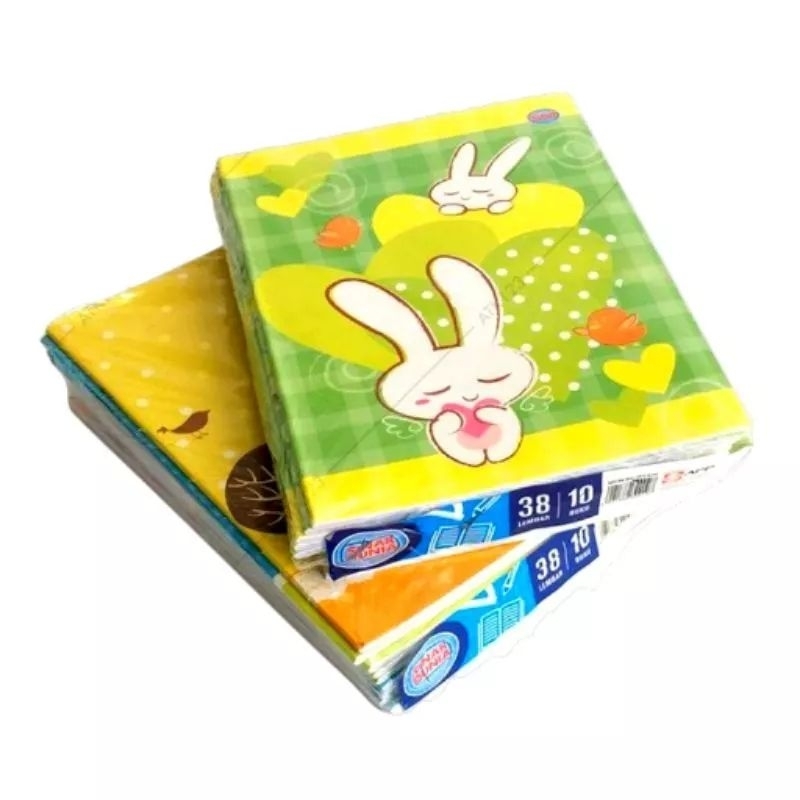 

10pc buku tulis SIDU isi 38 lembar free label nama