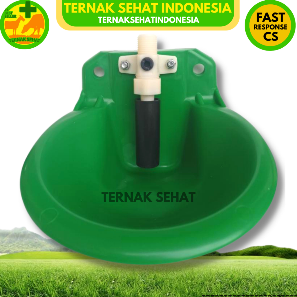 BOWL VALVE PLASTIK - Tempat minum kambing domba otomatis - Nipple kambing - Nipple domba