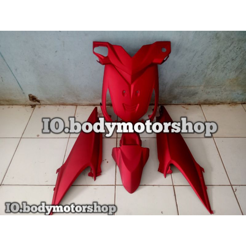 COSTUM BODY HONDA BEAT KARBU MERAH DOFF BIRU DOFF HITAM DOFF