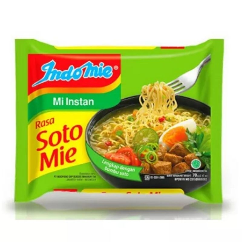 

Mie Instan Indomie Rasa Soto 1Pcs