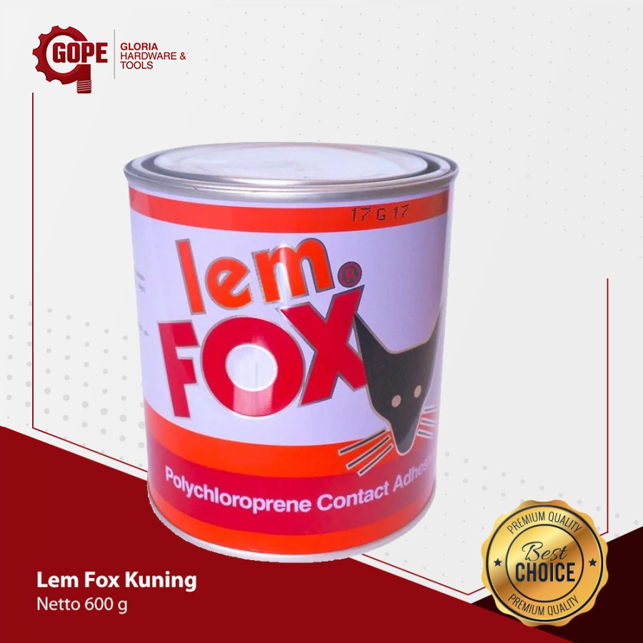 

Lem Fox Kuning Serbaguna Kemasan 600 Gram