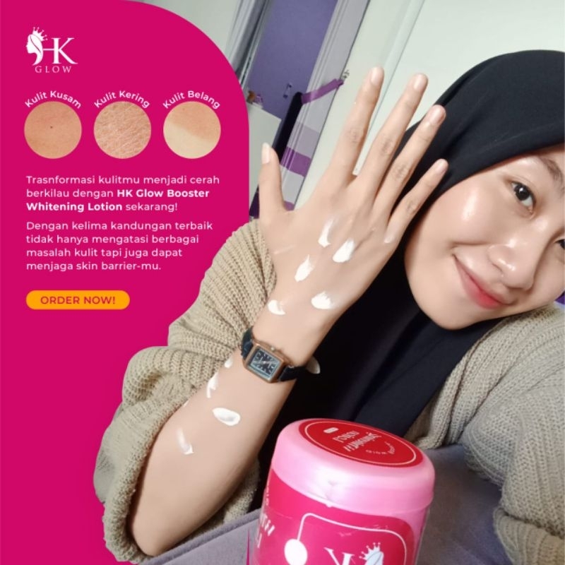 HK GLOW booster whitening lotion