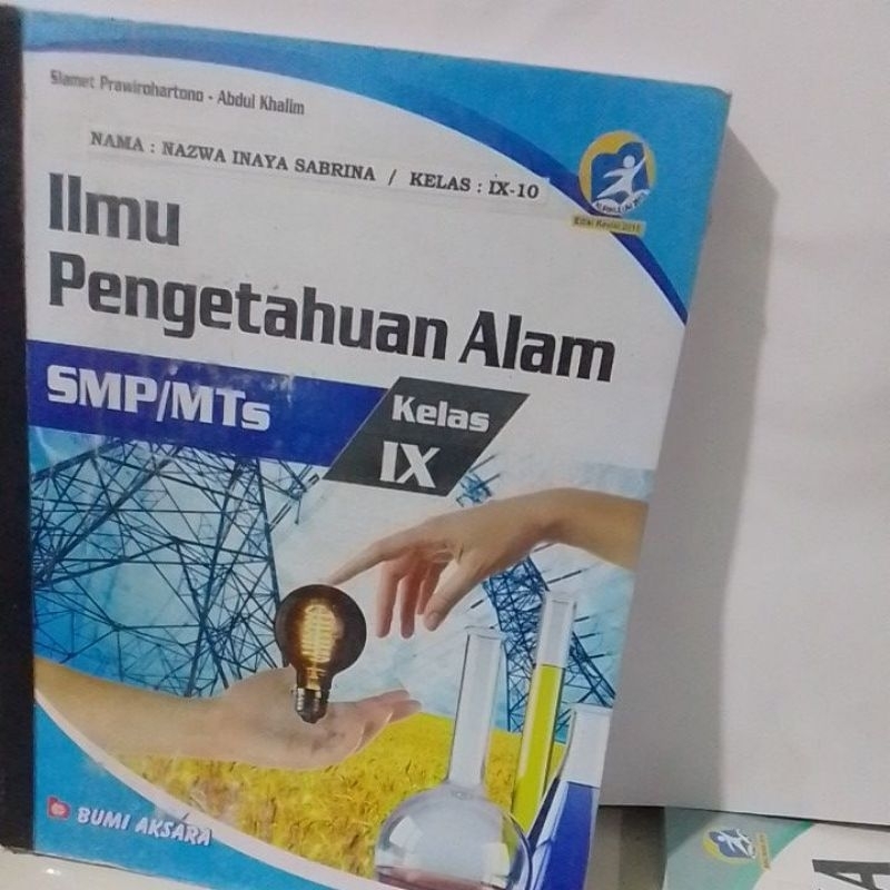 buku ipa/ilmu pengetahuan alam smp kelas IX/3/9 bumi aksara revisi