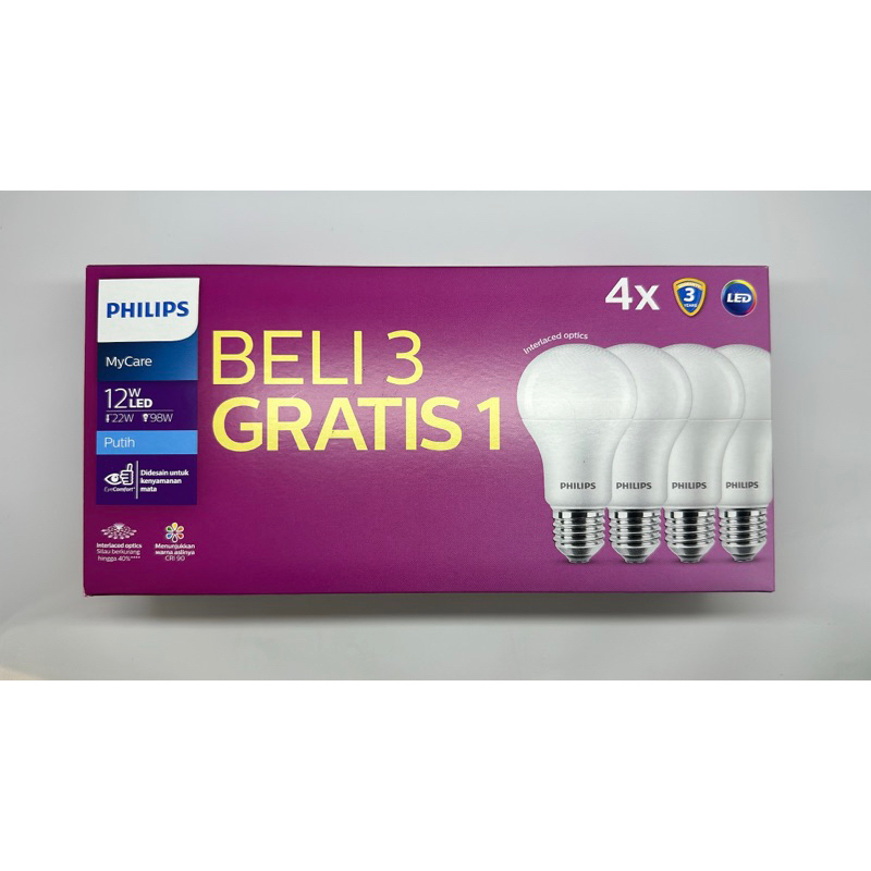 Philips Lampu LED Mycare 12watt Paket
