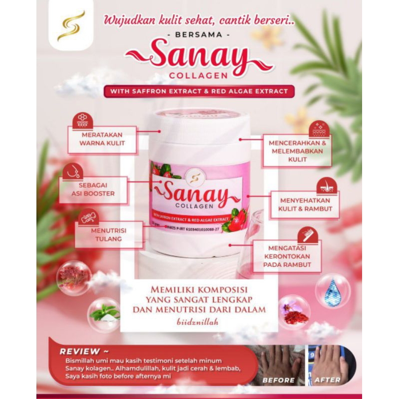 Sanay Marine Collagen isi 250gr 100%Original