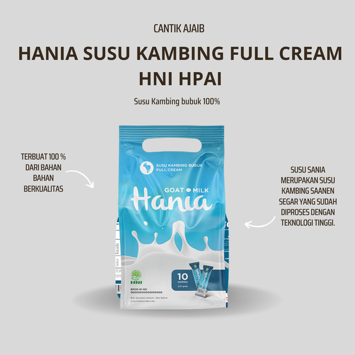 

HANIA SUSU KAMBING SKIM HNI HPAI FULL CREAM