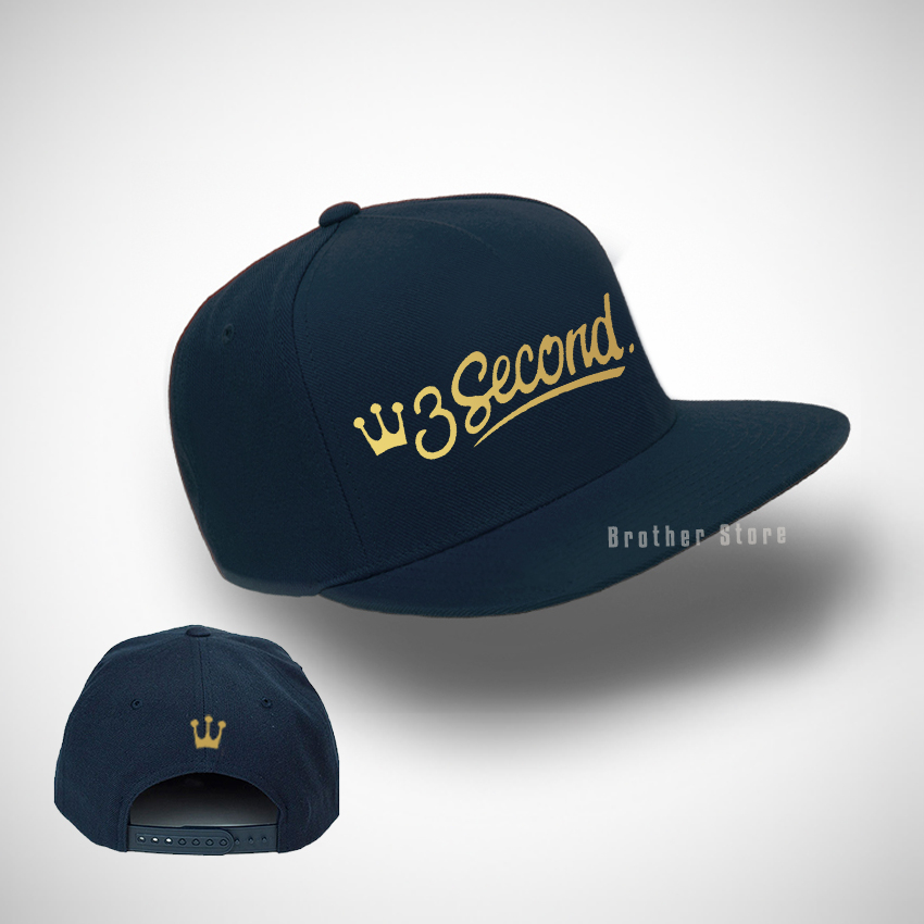 Topi Snapback 3SCND US Gold Premium Unisex Lurus Pria Wanita Kasual Terbaru dan Termurah Ori 100%