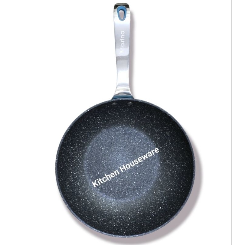 Wajan Chefina Marino Granit Coating Anti Lengket Gagang Stainless