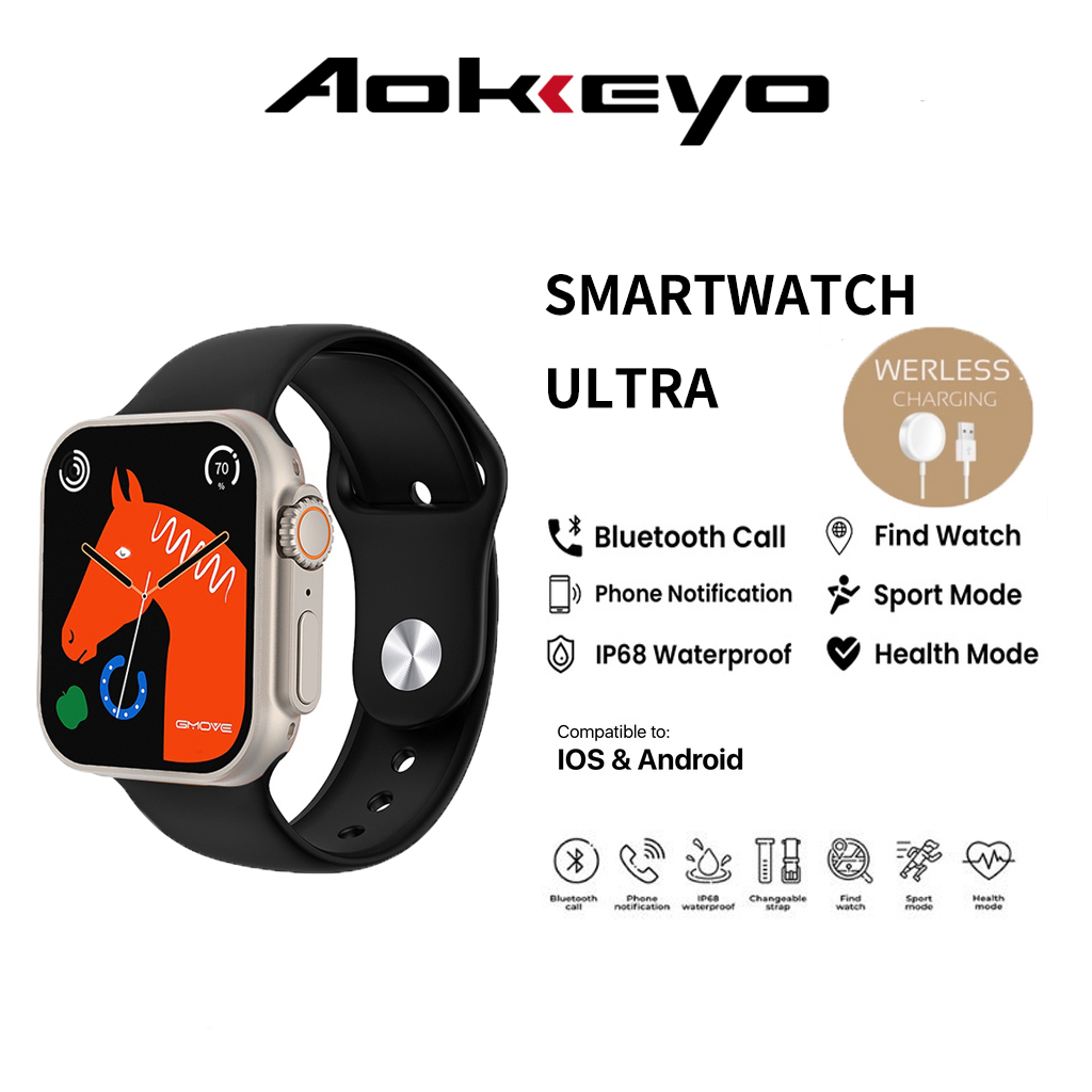 AOKEYO  Z59 Smartwatch Series 8 UltraBluetooth Full Touch Screen Phone Call IP68 Waterproof Custom W