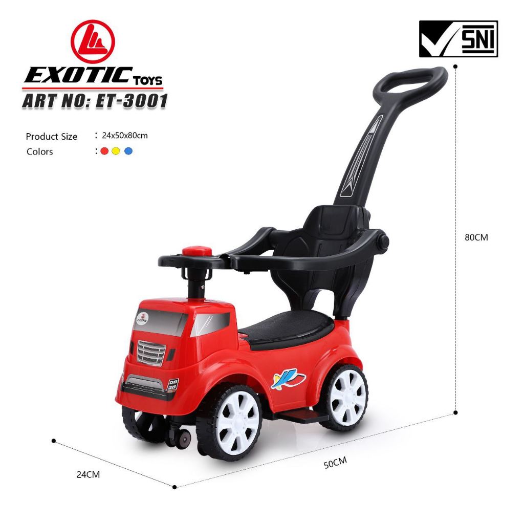 MAINAN ANAK MOBIL DORONG MURAH TOLOCAR EXOTIC ET 3001