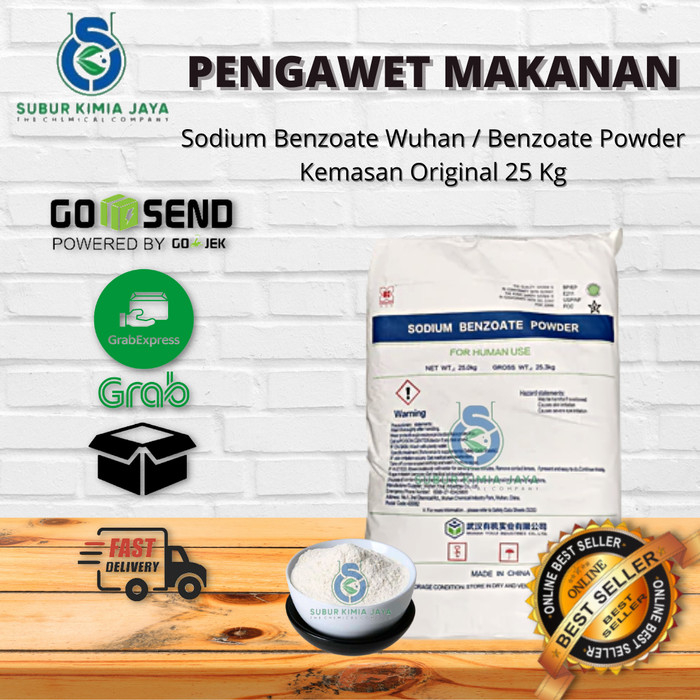 

Sodium Benzoate Wuhan RRC Food Grade 25 kg (KHUSUS GOJEK GRAB ONLY)