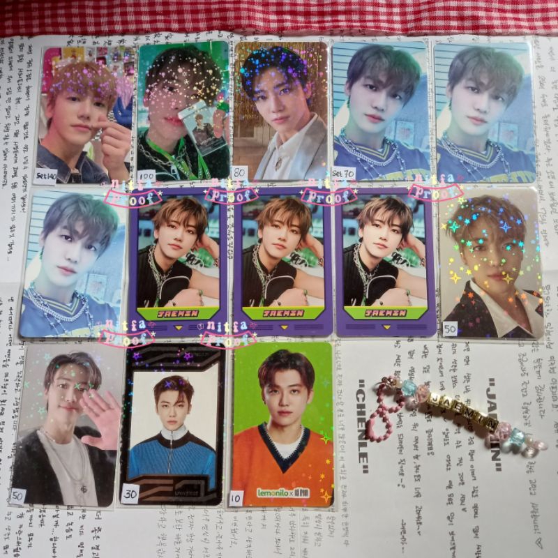 Jaemin Photocard PC Tattoo Luggage Glitch Mode Dream Lucky Draw LD R1 Matching Card MC Scratch AR Se