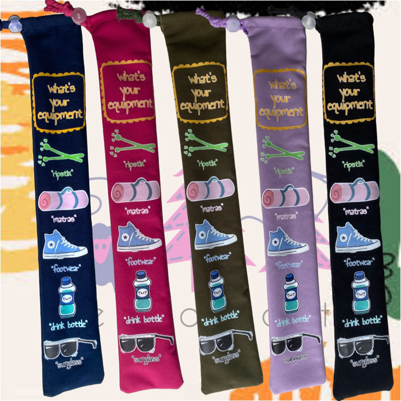 sarung ripstix bisa custom nama (HANYA SARUNG) pouch ripstix poundfit
