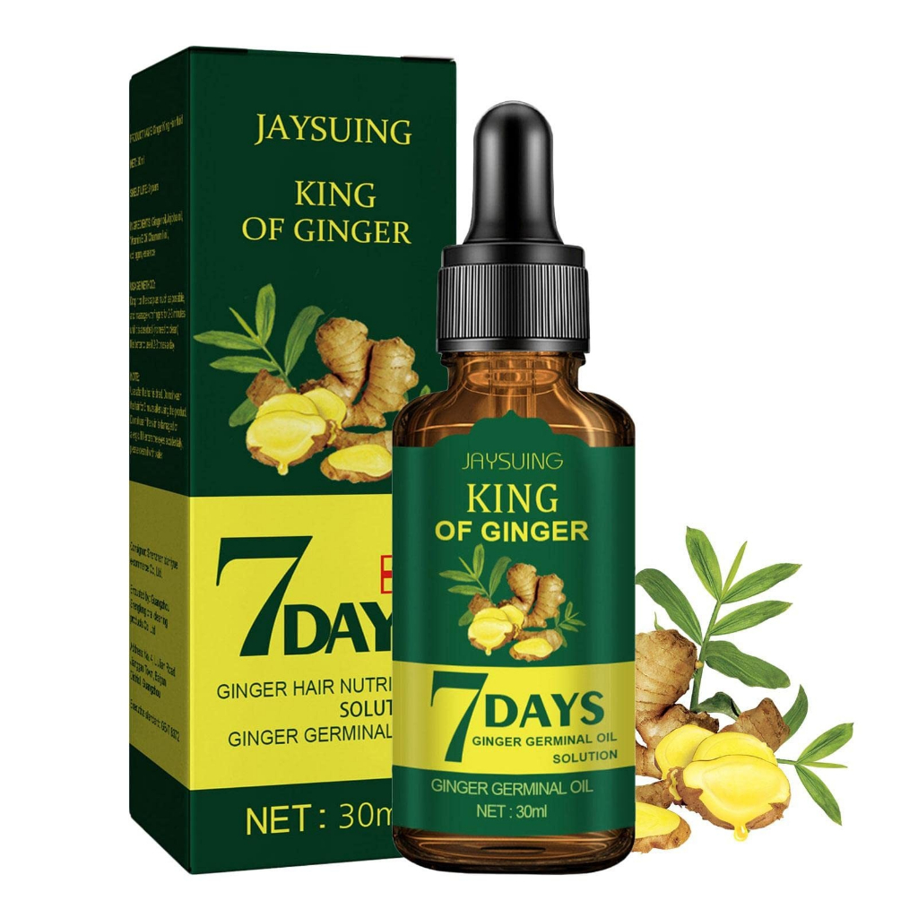 JAYSUING KING OF GINGER 7day ginger hair nutrient solution & germinal oil Serum penumbuh rambut 30ml