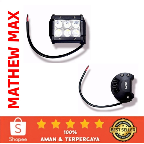 Foglamp Kotak Tebal Lampu Sorot 6 LED SIFCO