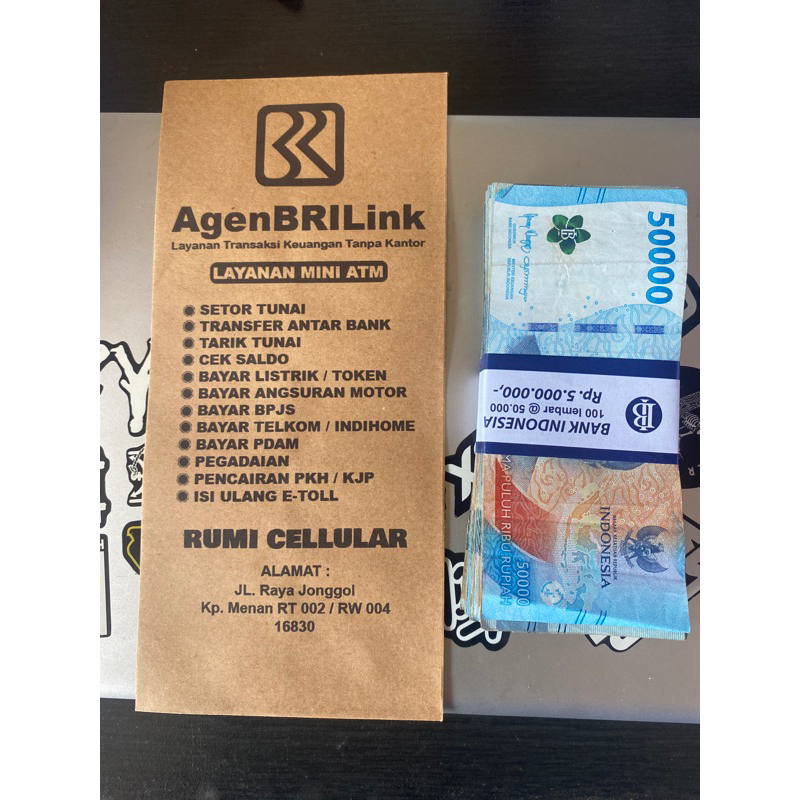 

Amplop Uang Brilink Costum