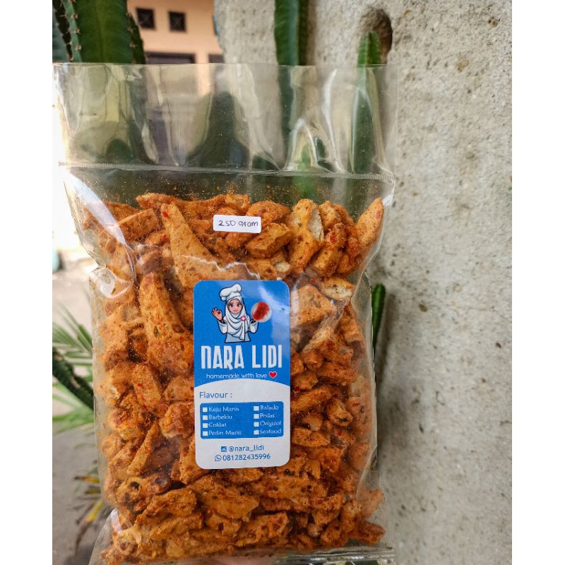 

Basreng Pedas Daun Jeruk 250Gram