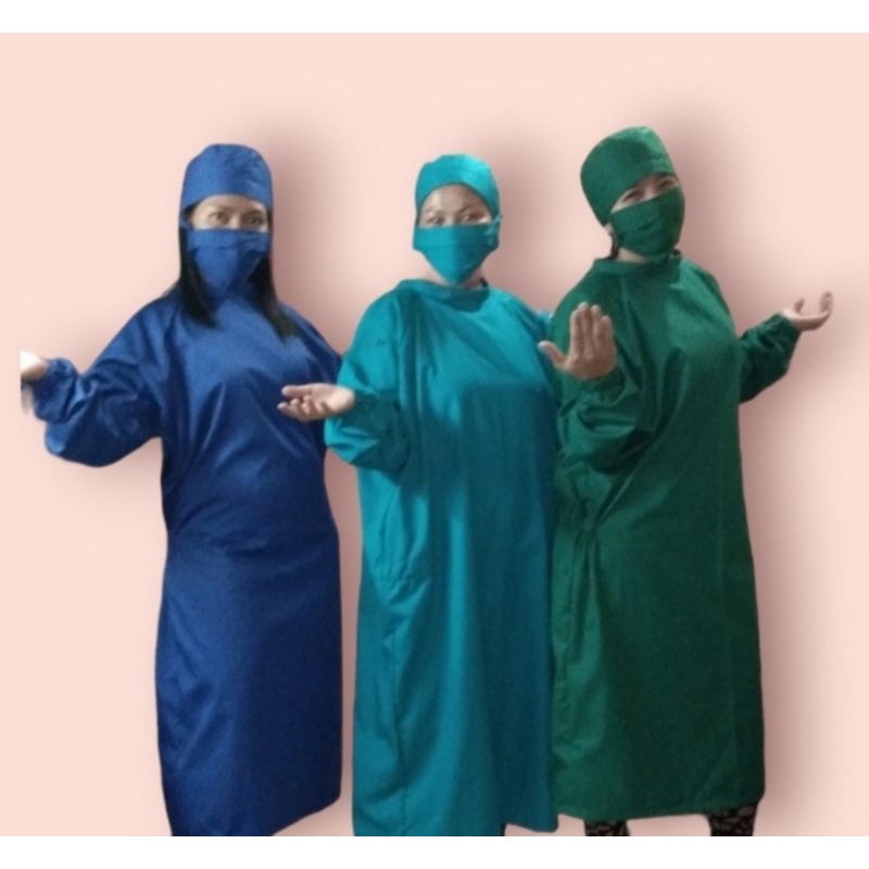 GOWN JUBAH OPERASI/JUBAH DOKTER JAGA/BAJU DOKTER BEDAH JUBAH TINDAKAN