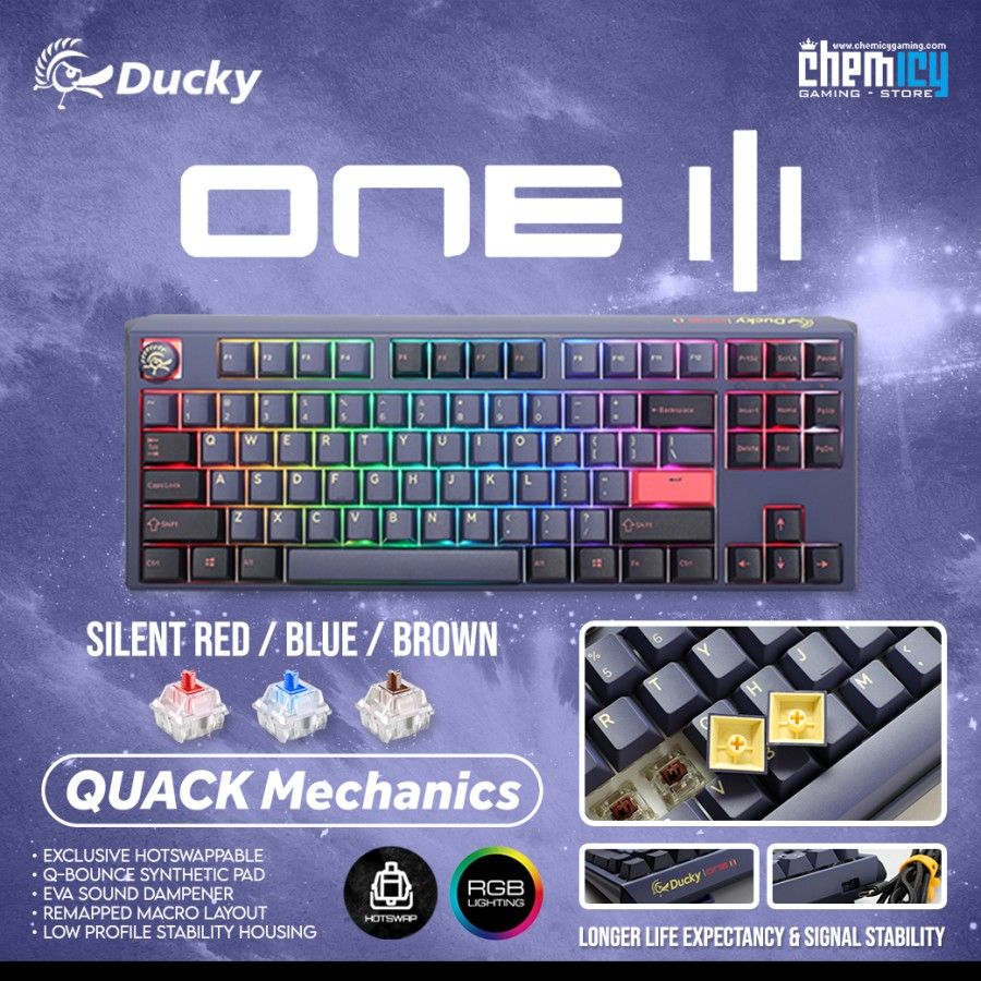 Ducky One 3 Cosmic TKL Hotswap RGB Mechanical Gaming Keyboard