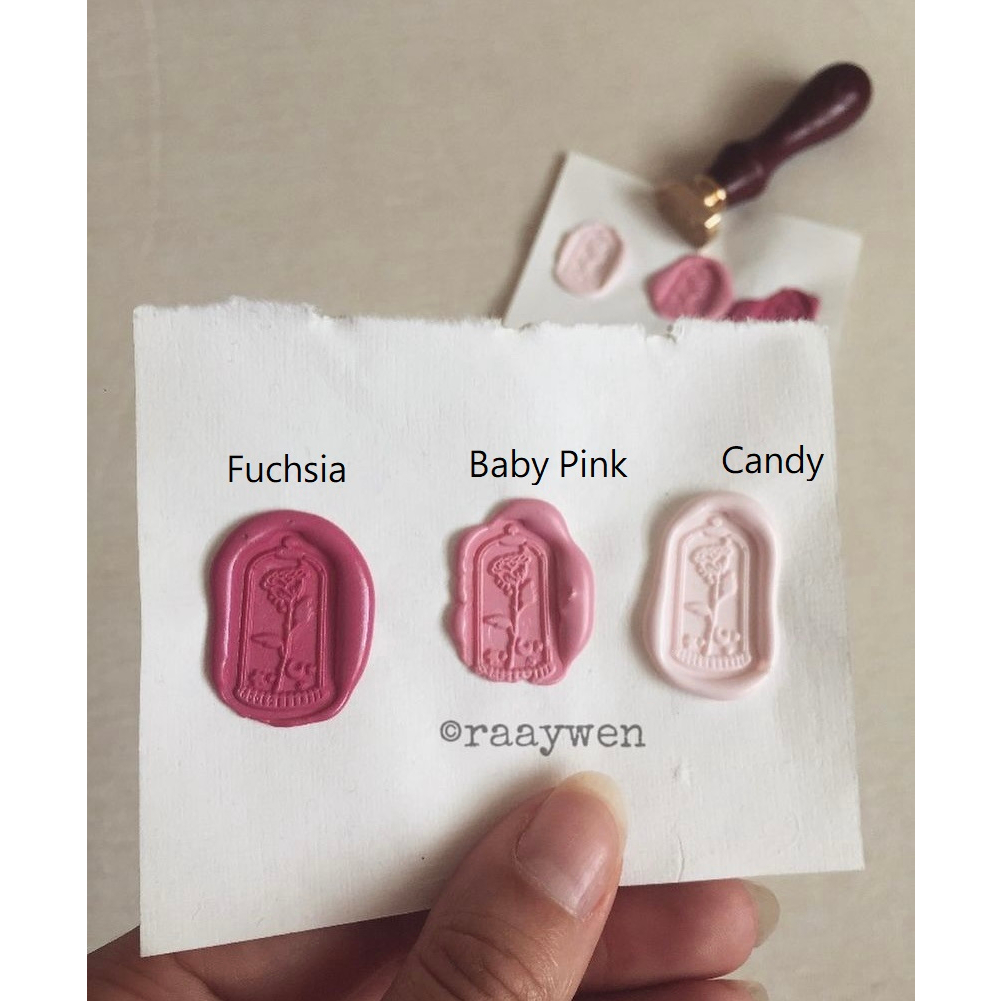 

3D Dome Rose 1 Piece LefavelaaCOIN Seal Wax Stamp Sticker Instant / Seal Wax Coin / Wax Seal / Stempel Lilin / Self Adhesive / Segel lilin Amplop Undangan Vintage