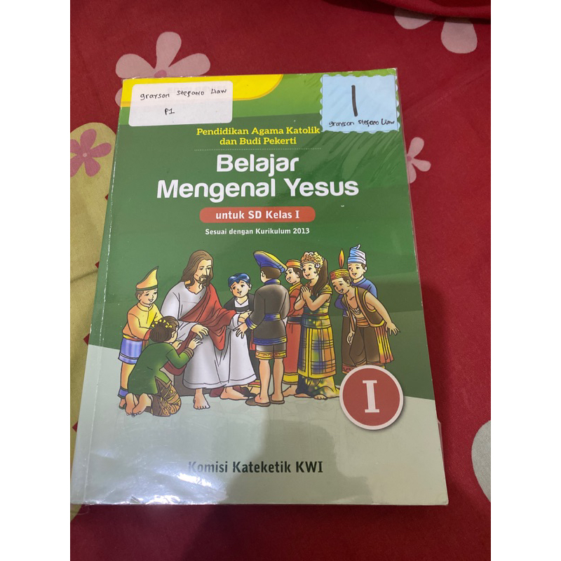 

Buku Agama belajar mengenal yesus kelas 1 (buku bekas)