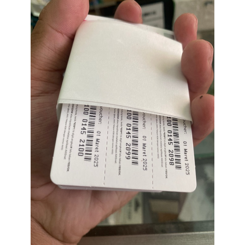 voucer voucher data axis zero kosong