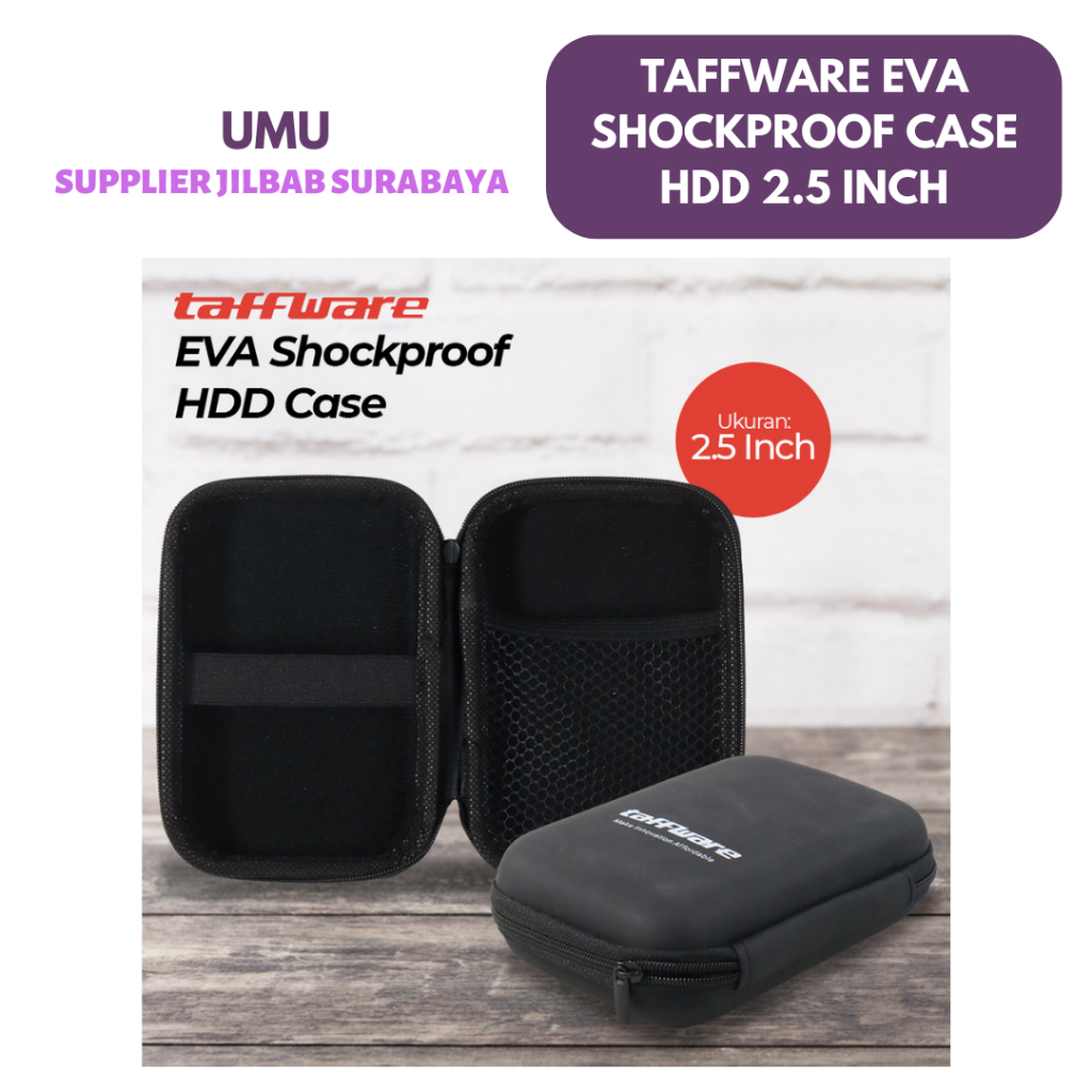 (UMU SUPPLIER) TAFFWARE SHOKCPROOF CASE HDD DOMPET HARDDISK EXTERNAL 2.5 INCH CASES