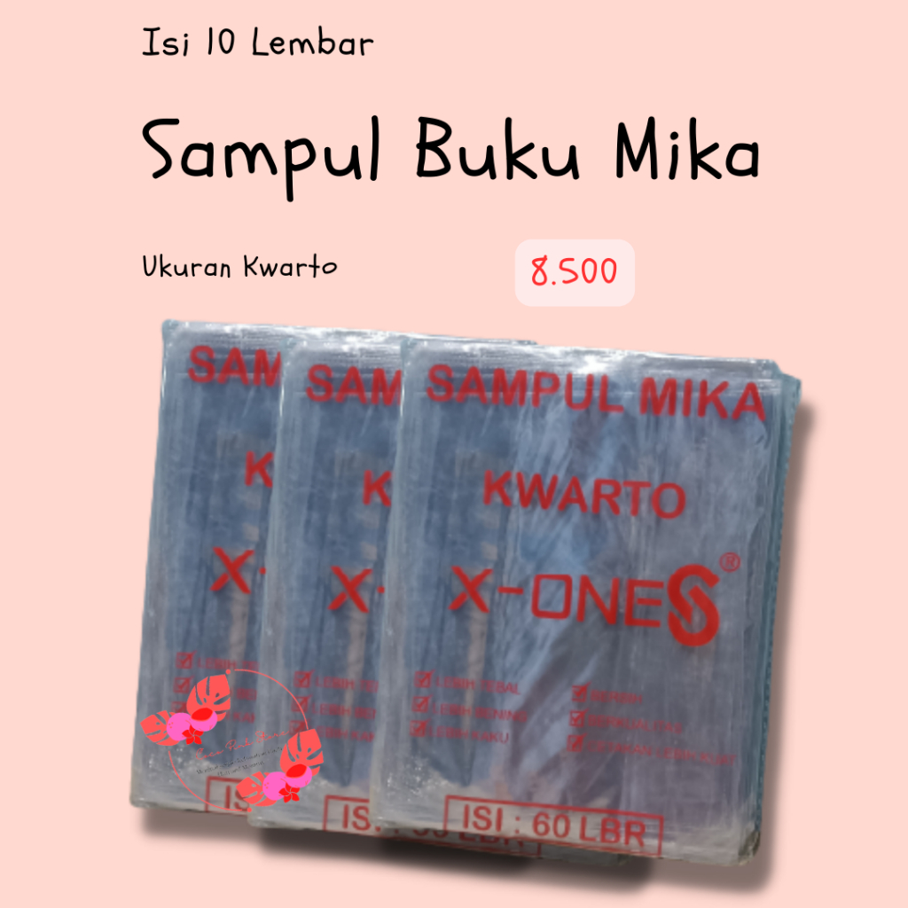 

Sampul Plastik Mika Ukuran Kwarto Isi 10 Lembar