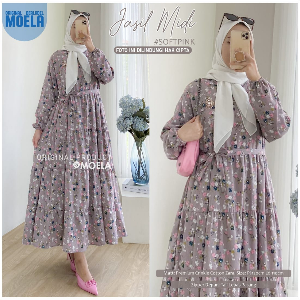 MIDI DRESS JASIL LD 110 BY MOELA BERLABEL