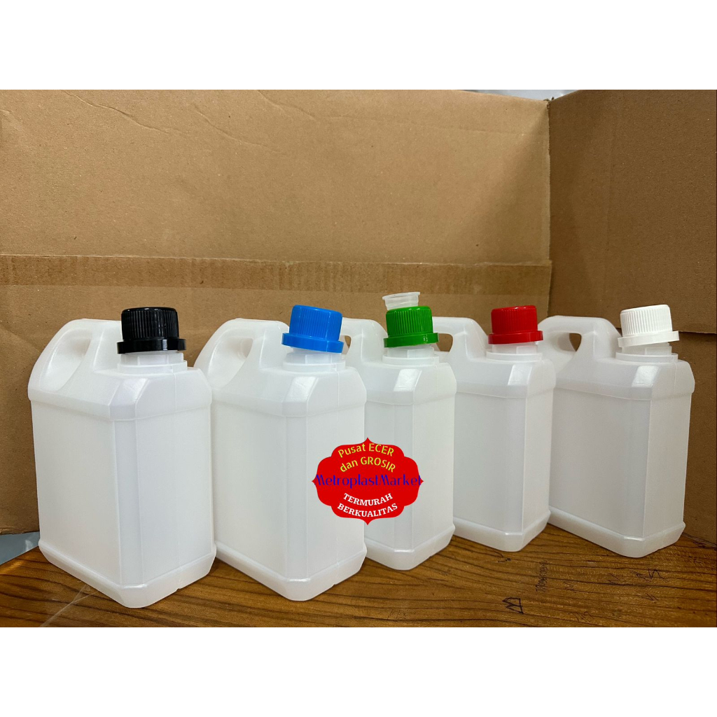 Jirigen 1 liter kotak pendek jerrycan 1 liter pendek