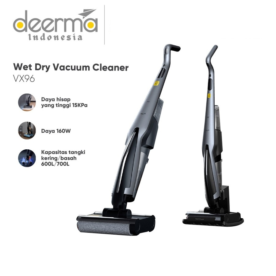 Deerma VX96 Deerma VX96W 15Kpa Cordless Wet Dry Vacuum Cleaner Penyedot debu