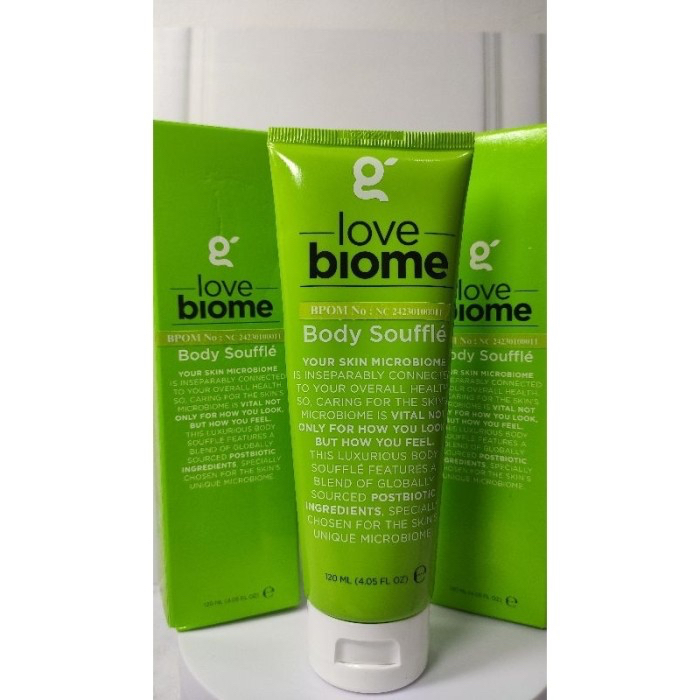 Postbiotic Body Souffle Love Biome | Menghilangkan Jerawat, Flek Hitam & Kerutn Pada Wajah