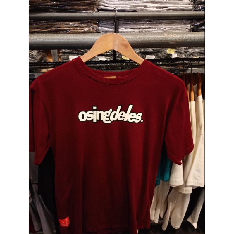 Kaos Osing Deles/Kaos Warna Maroon/Kaos Lengan Pendek