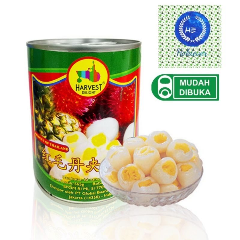 

Harvest delight rambutan isi nanas 565gr/kaleng