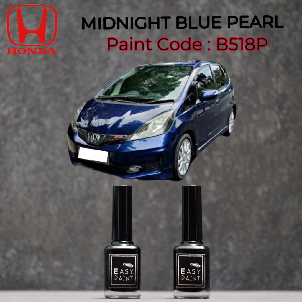 Cat Oles Mobil Midnight Blue Pearl B518P Honda Jazz Biru Tua Metalik 15ml