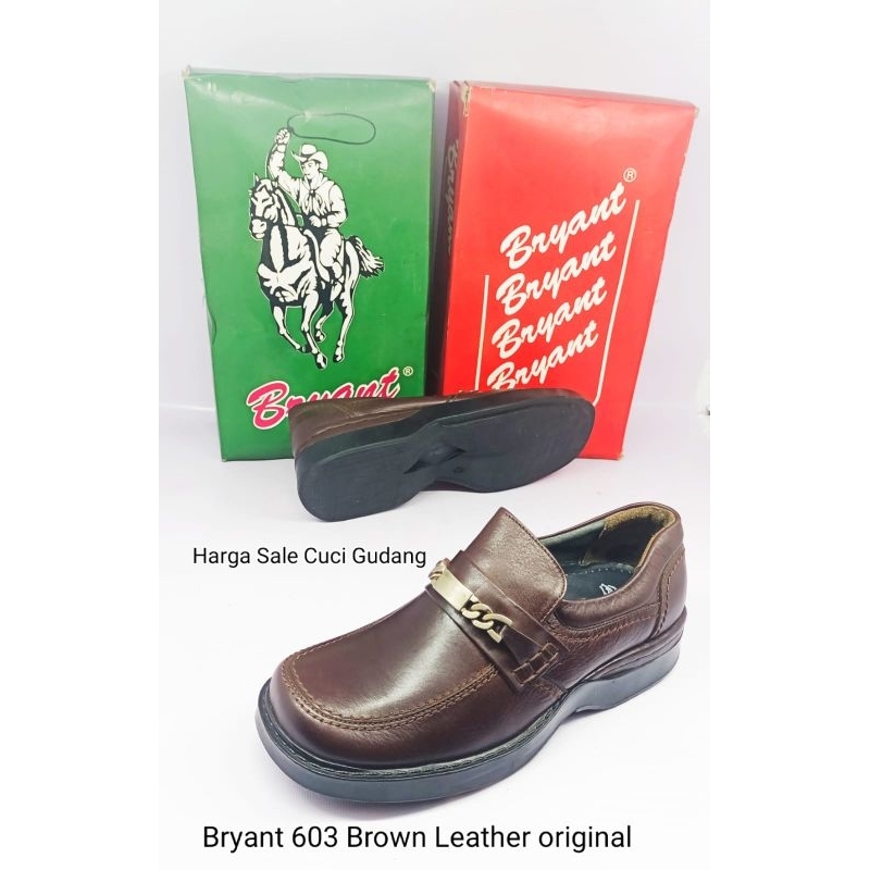 Sepatu Pria Kulit Asli Bryant 01_601.Black Harga Sale Cuci Gudang