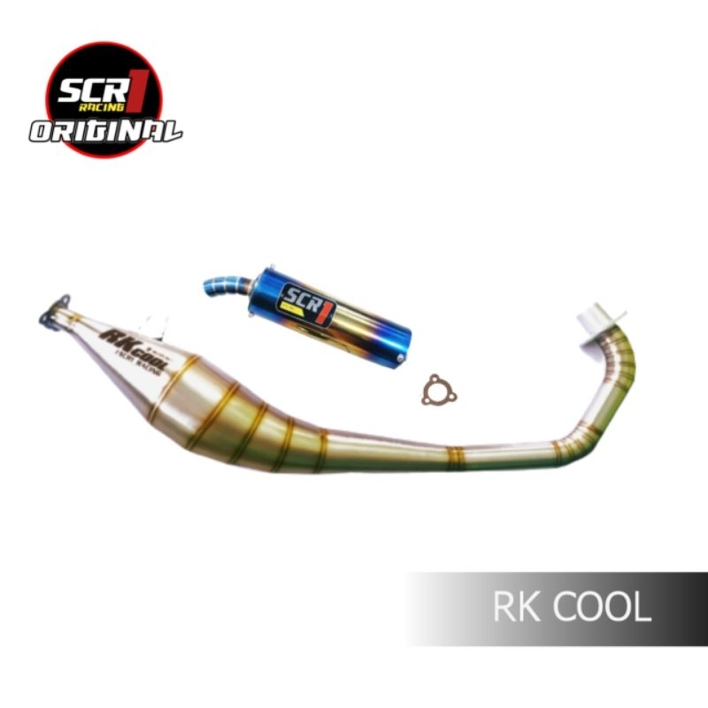 Knalpot suzuki RK COOL biru twotone - Scr1