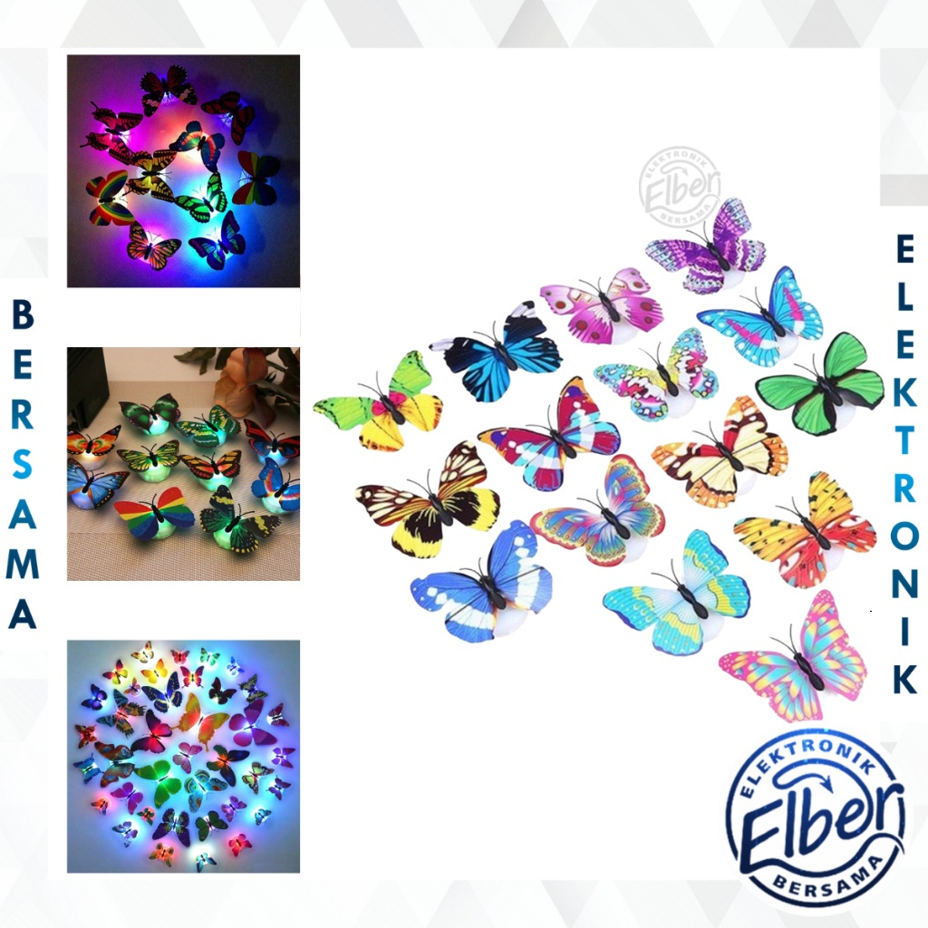 LED Kupu Kupu LED Butterfly LED lampu Kamar Souvenir Pernikahan LED Dekorasi