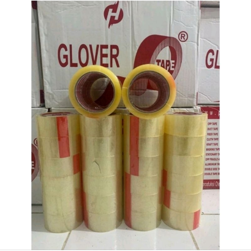 

Lakban bening GLOVER 90yard 48mm tebal dan lekat - Lakban murah kualitas premium