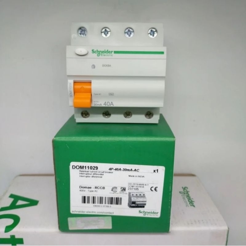 Elcb Rccb schneider domae 4p 40a 30ma