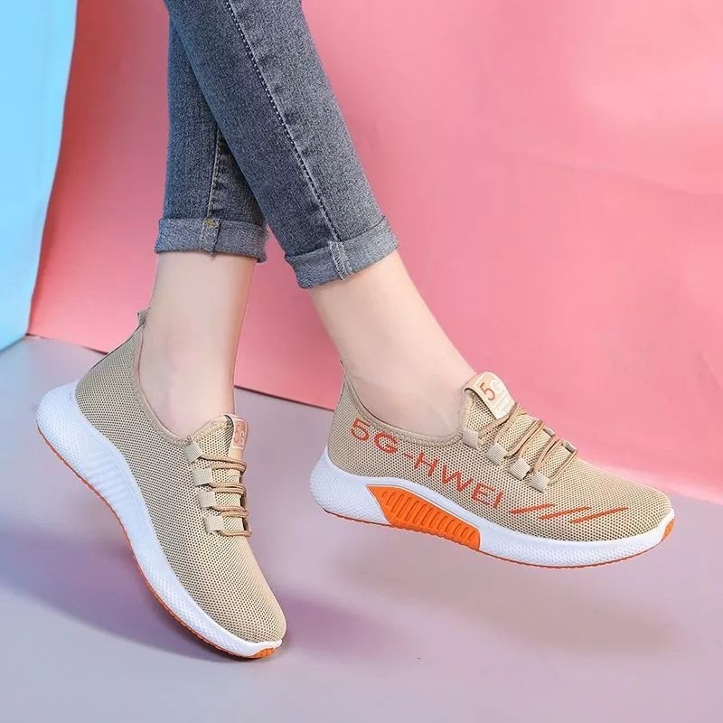 Sepatu 5G- HWEI sneaker santai wanita Korea
