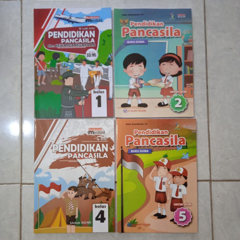 Kelas 1, 2, 4 & 5 SD/MI Pendidikan Pancasila dan Kewarganegaraan Kurikulum Merdeka / Pkn SD Kurikulu