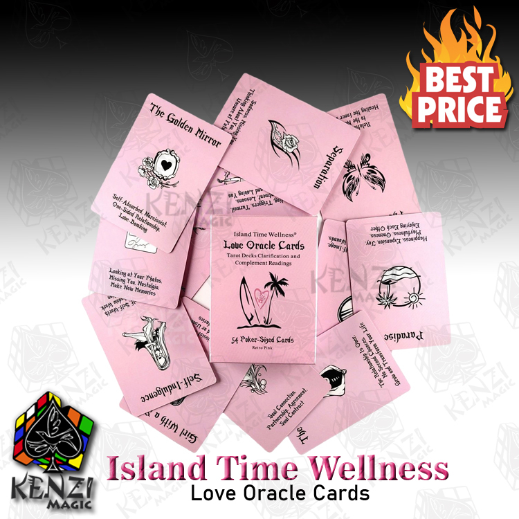 RK Kartu Love Oracle - Island Time Wellness ( Pink )