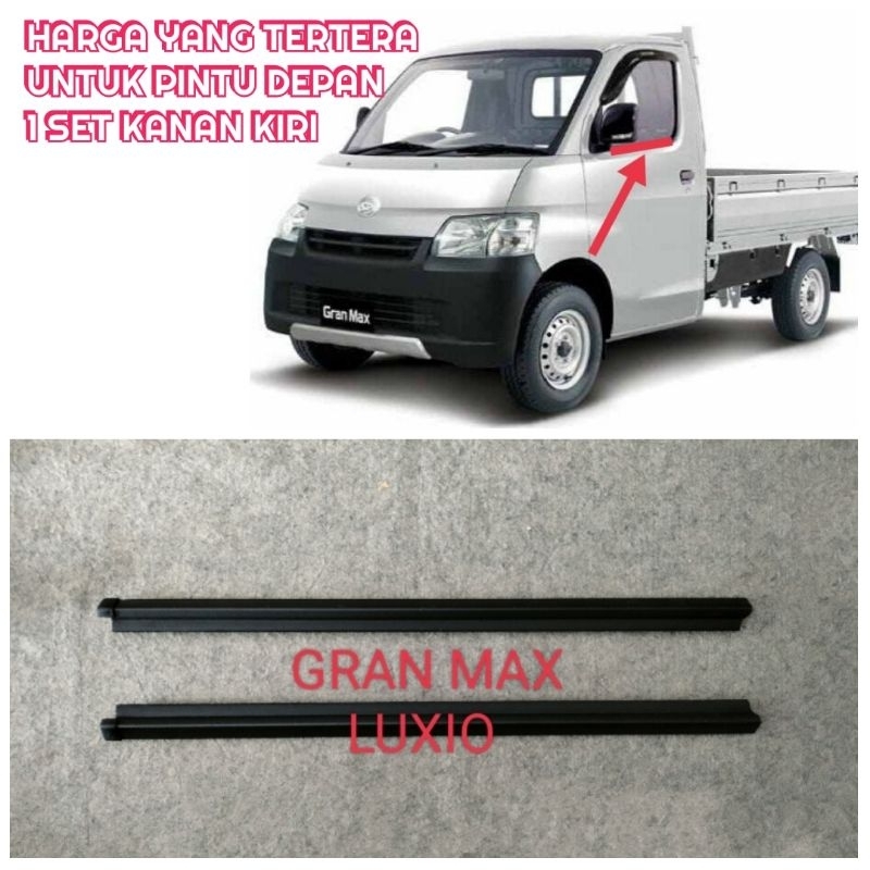 WEATHERSTRIP PLIPIT LIS MOLDING KARET KACA PINTU DEPAN GRAN MAX LUXIO