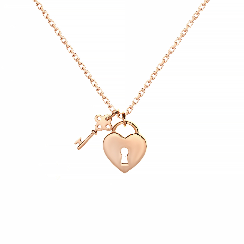 Lino and sons - Kalung Emas 18k (Lovetta Gold Necklace Rosegold)