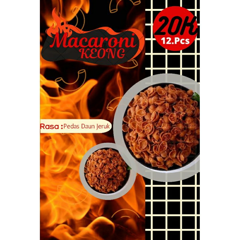 

Macaroni Keong Pedas daun jeruk Murah dapat 12Pcs