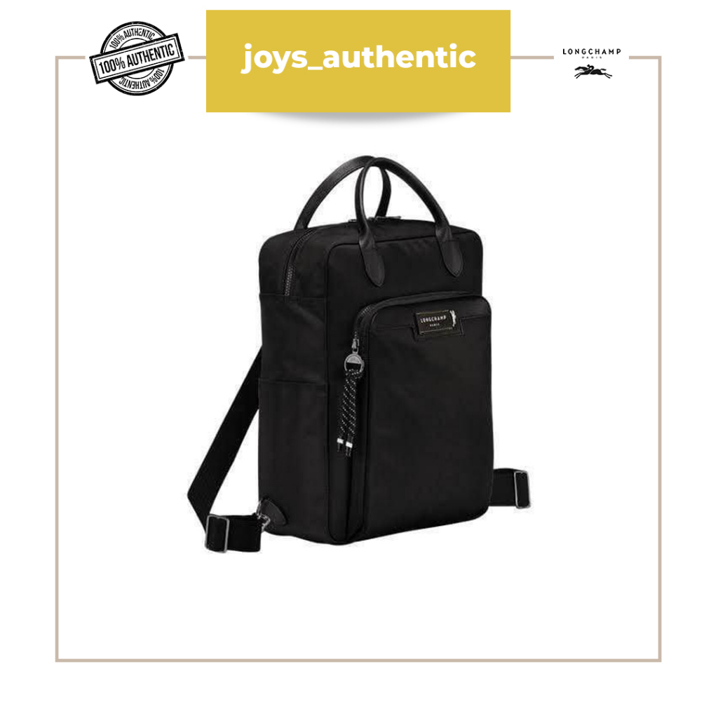 Tas wanita Longchamp Le Pliage Energy Backpack Hitam Black woman bag authentic original