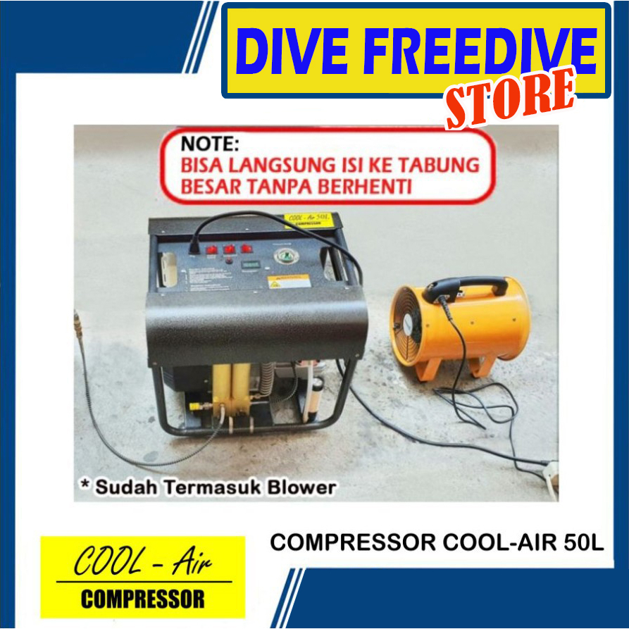 Compressor Pompa PCP Dengan Filter Kompresor Cool-air 50L Electric